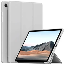 Premium Flip Smart Cover for Samsung Galaxy Tab A Series Tablets (Gray)