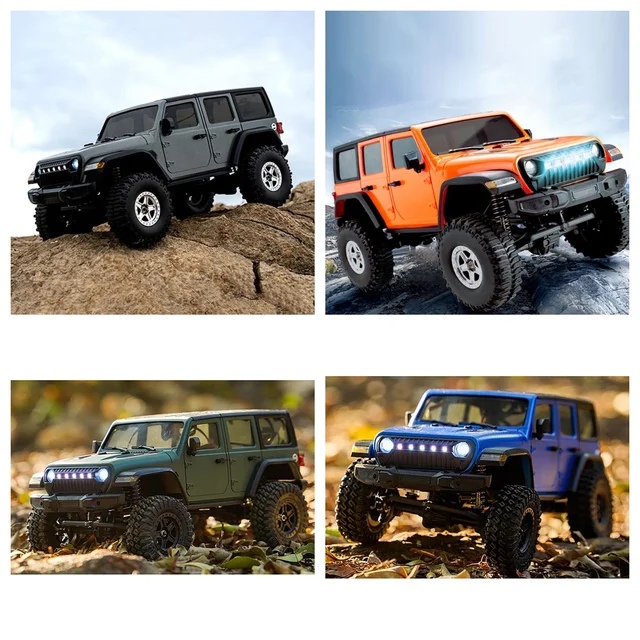 Gift 1/18 RC Rock Crawler Car 4WD Remote Control Simulation Off Road Car C8801 RTR Crawler Motor ESC LED Lights Vehicle Toys 3