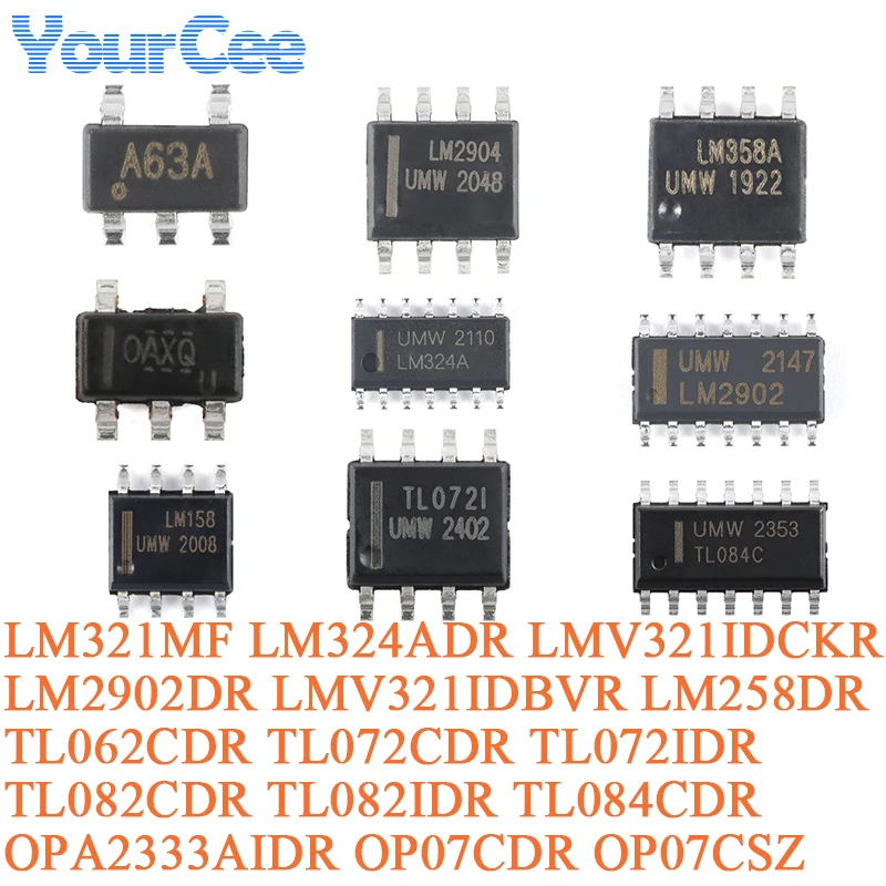 100pcs/20pcs LMV321IDBVR LMV321 LMV321IDBV SOT-23-5 Low Power Rail-to-Rail Operational Amplifier Chip IC Chip LM321MF A63A