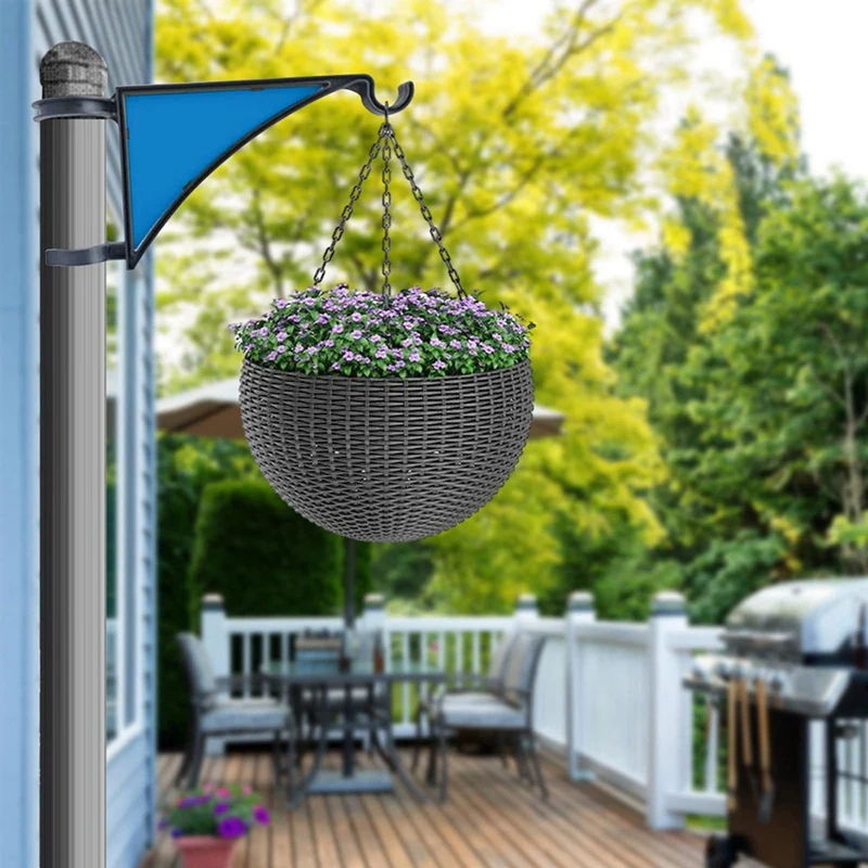 Plant Hangers,2 Pack Hangs Fence Post Hanger For Bird Feeders, Planters, Lanterns, Wind Chimes,Patio Decor