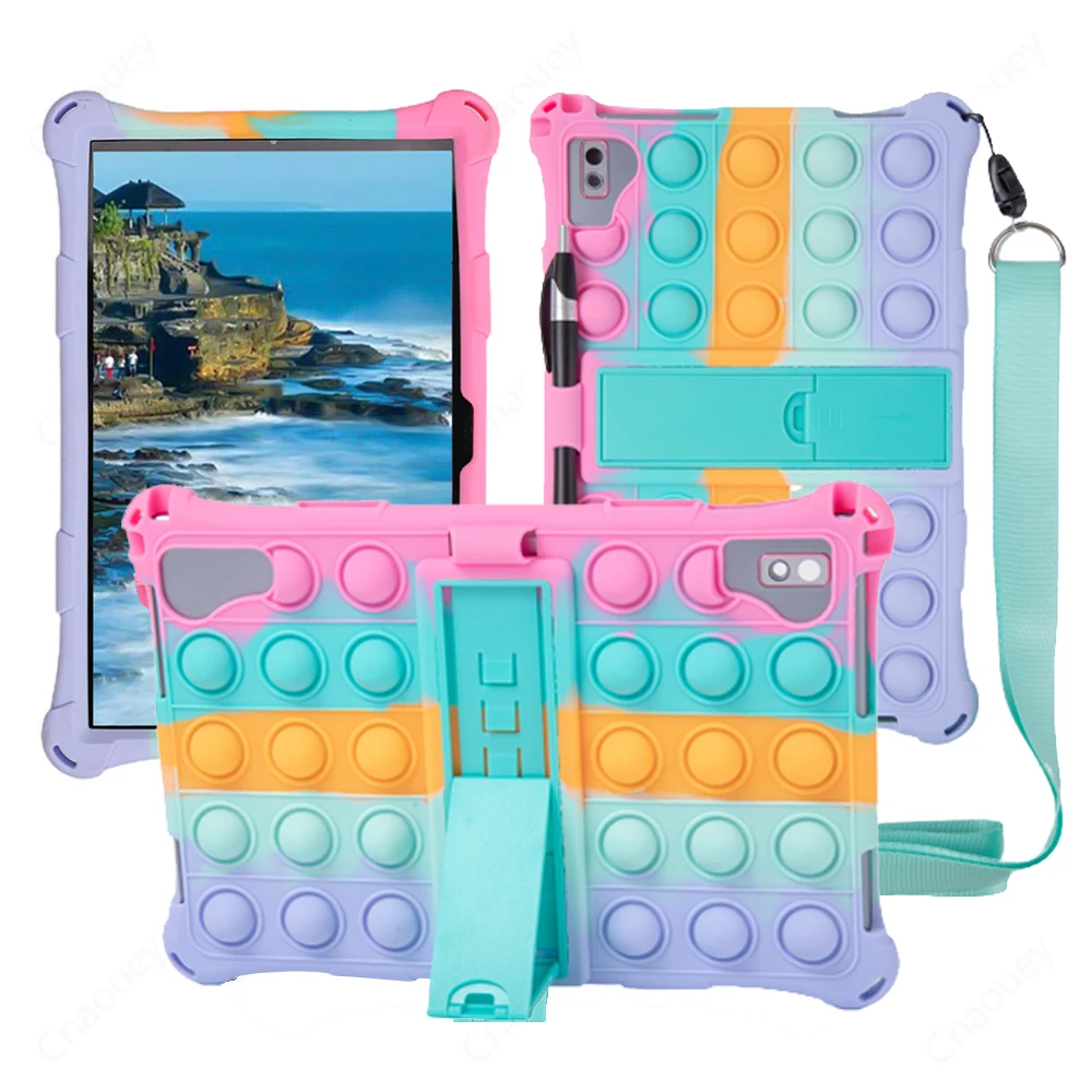 

Case for Teclast T40 Plus 10.4inch M40 Plus P20 M40 Pro Kids Bubble Soft Silicone Stand Tablet Case for Teclast T50 Funda Coque