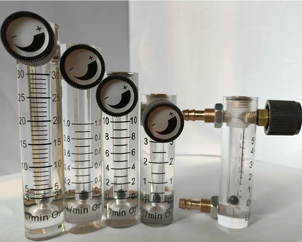 Air Oxygen Gas Flow Meter Flowmeter Caudalimetro Counter Flow Indicator O2 Oxyge
