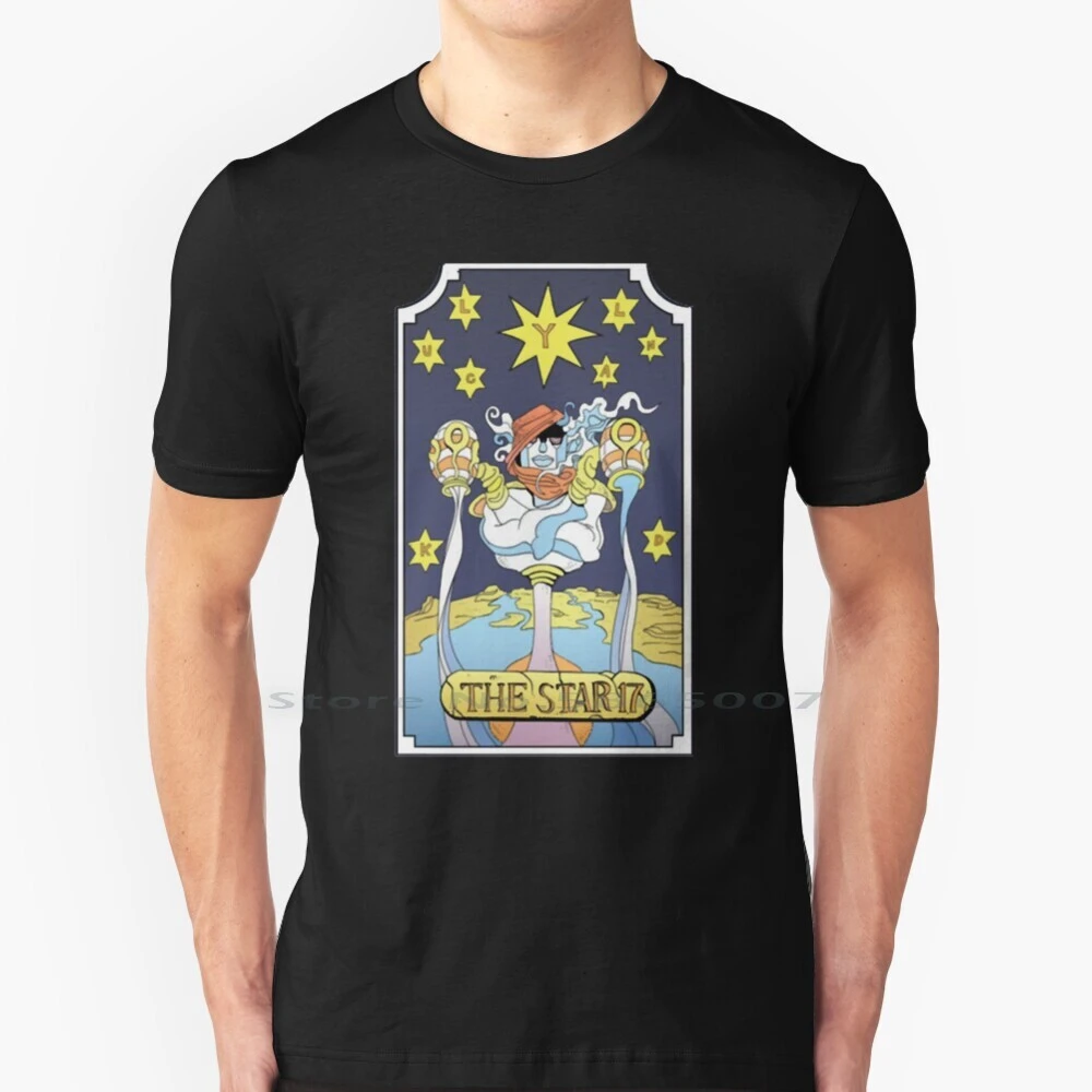 Tarot Card The Star T Shirt 100% Cotton Jjba Power Stand Land Manga Anime  Shonen Blue Tarot Red Josuke Dio Muda Ora Yare| | - AliExpress