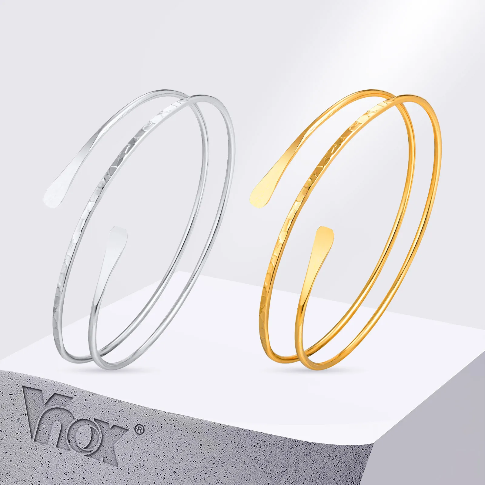 Women's Geometric Multi-Turn Gold-Tone Cuff Bracelet 1