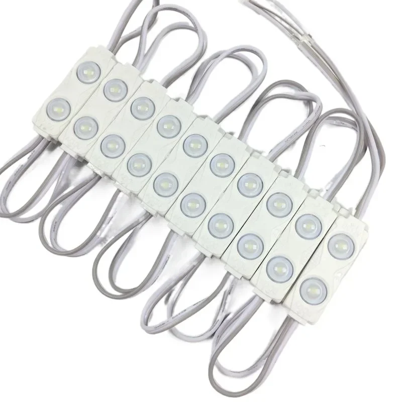 100pcs LED Module 2835 2LEDs Lens Super Bright IP65 Waterproof LED backlight modules Advertising Light box