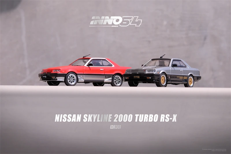 

INNO 1:64 NISSAN SKYLINE 2000 TURBO RS-X DR30 Коллекционная литой Миниатюрная модель автомобиля