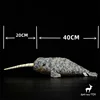 Narwhal Plush Toy High Fidelity Narwhale Plushie Whale Peluche Lifelike Stuffed Animals Simulation Doll Kawai Toy Gifts For Kids 2