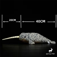 Narwhal Plush Toy High Fidelity Narwhale Plushie Whale Peluche Lifelike Stuffed Animals Simulation Doll Kawai Toy Gifts For Kids 2