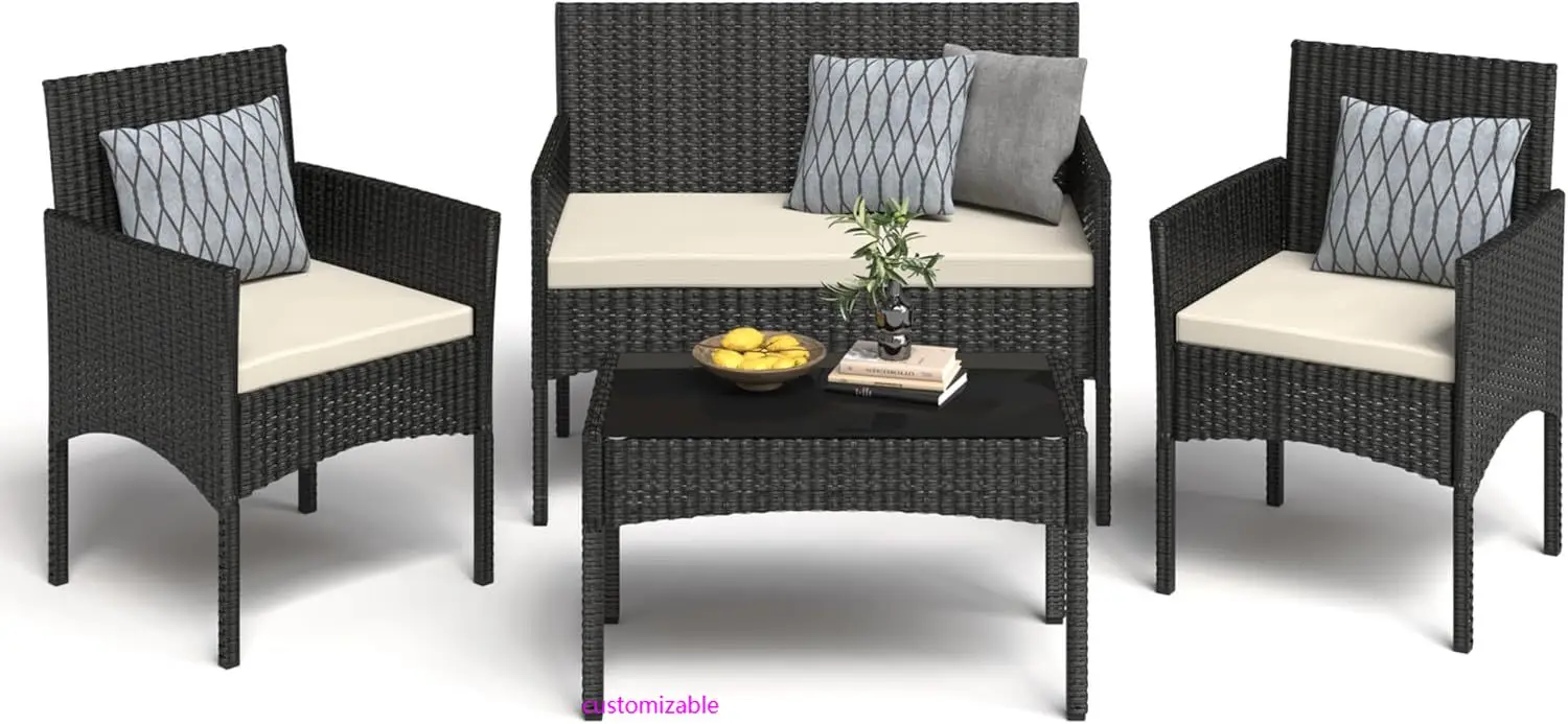 4 Pieces Patio Furniture Set 1