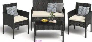 4 Pieces Patio Furniture Set 1
