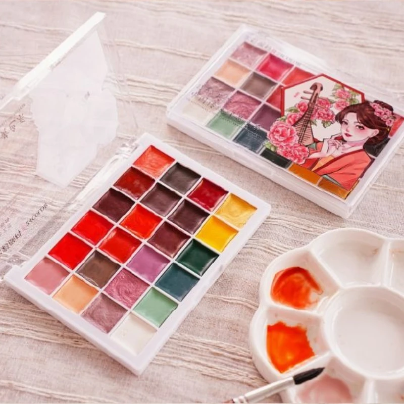 Acrylic Watercolor Pigment Box Set for Art Students and Professionals