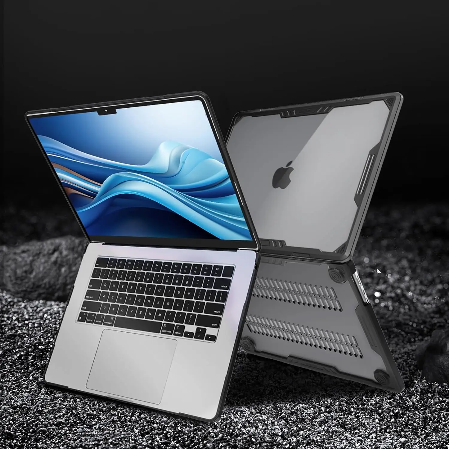 

Waterproof Laptop Replace Cover for MacBook Air 15 inch Case 2024 M3 A3114 M2 A2941 Air 13.6 A3113 A2681 Touch ID Shell Case