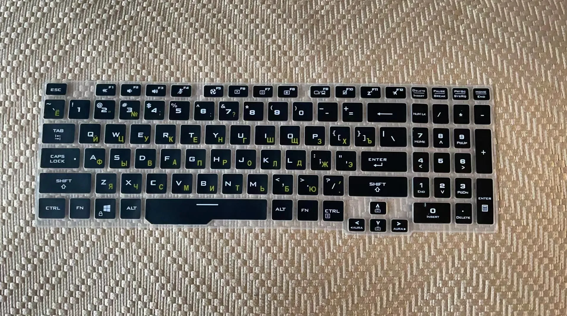 Russian laptop Keyboard Cover for ASUS TUF Gaming A15 TUF506 IV IU FA506 FA506IH FA506II TUF Gaming A17 TUF706 TUF706IU TUF706IH