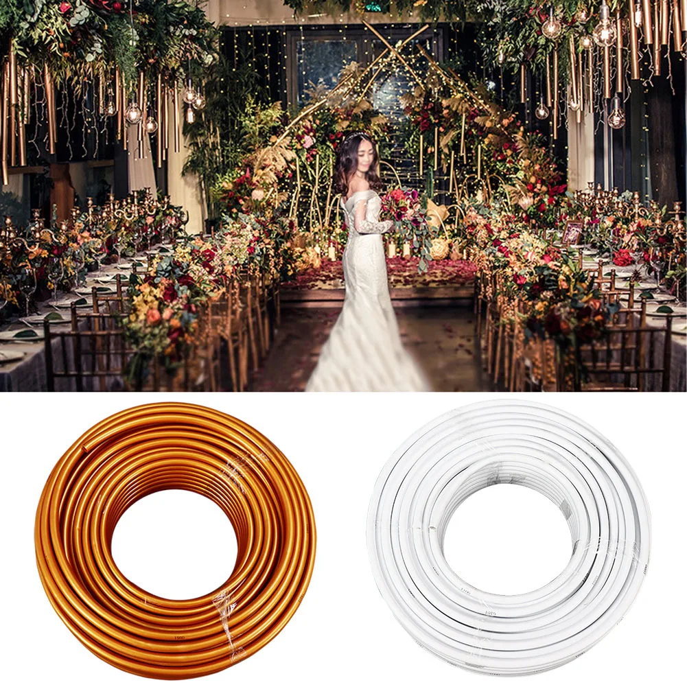 2m Modeling Tube Durable Solid Rust Resistant Wedding Arch Shelf DIY Bending Decorative PVC Aluminum Flexible Party Supplies