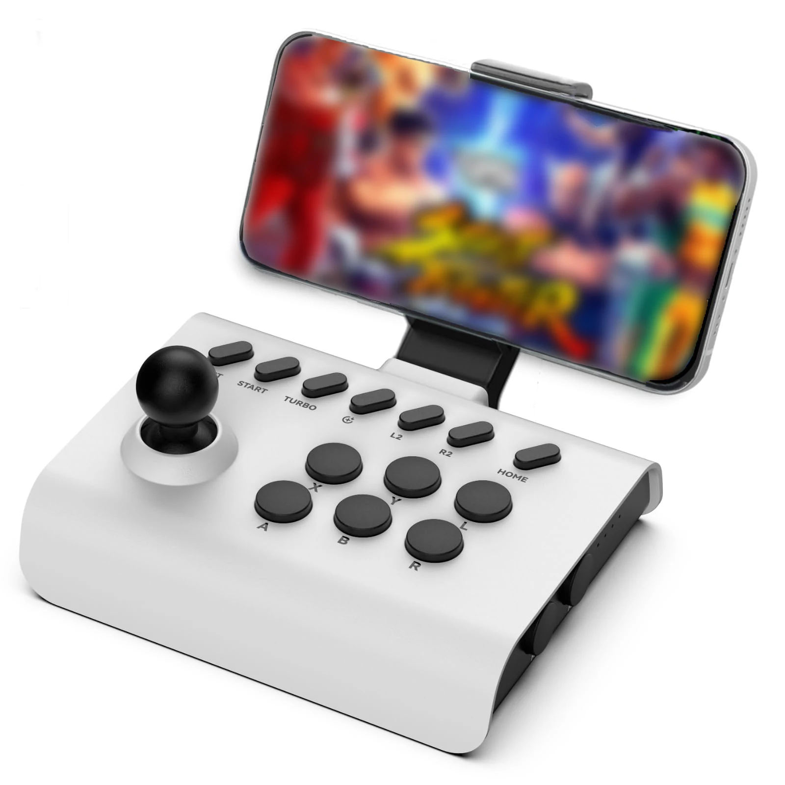 VILCORN Mini Arcade Joystick Wireless Gaming Controller for PC/Android/iOS Phones Fighting Stick for Street Fighter/Mame Game