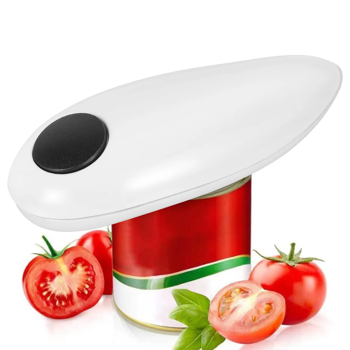 Electric Can Opener - One-Touch Automatic, Rechargeable USB-C, Smooth Edge Cutting, Portable For Kitchen & Travel
