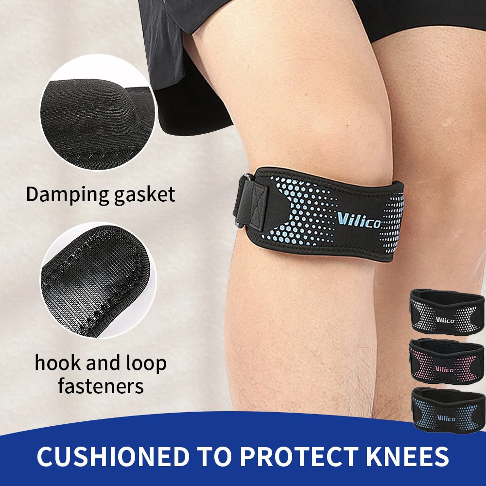1PCS Patella Tendon Knee Straps, Knee Brace Knee Support Patellar Stabilizer for Running Hiking Tennis Jumping Arthritis