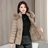 Winter 2024 New Down Jacket Women Parkas Fashion High-Quality Warm Cotton Padded Coat Ladies Short Overcoat Hooded Overwear Tops 6