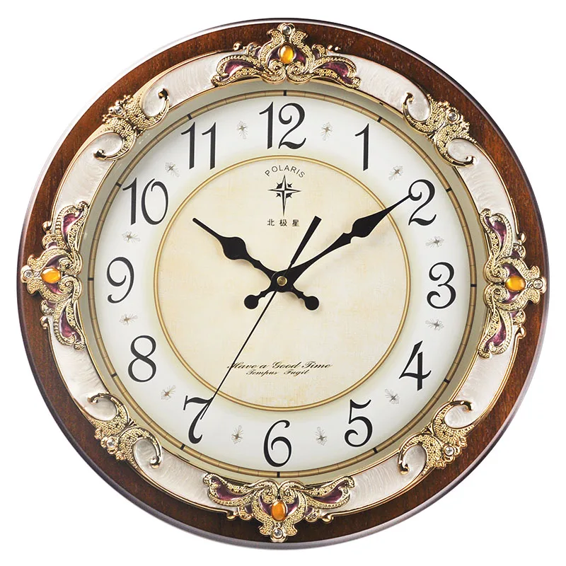 3d Large Wall Clock Vintage Wood Clocks Silent Clock