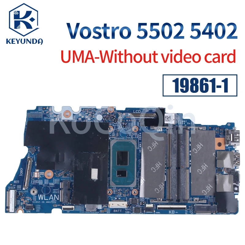 Motherboard Dell Vostro 15 Graphics Card I3 I5 I7 MX350 19861-1 For Dell  Vostro 5502 5402 Inspiron 5409