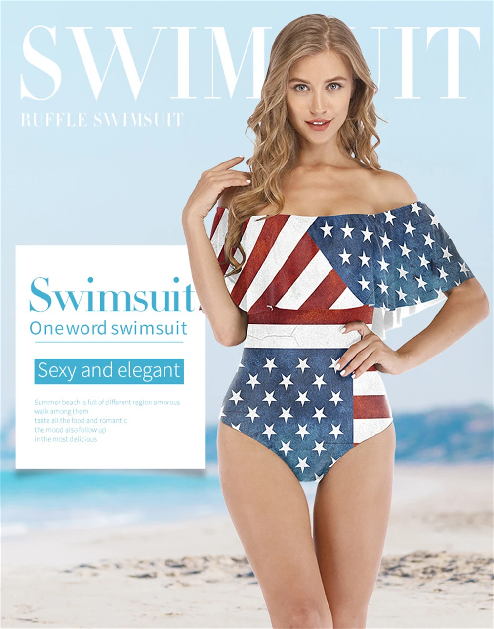 Women Swimming Suit July 4th Bathing Suit Independence Day Swimwear 3d Flag  Liberty Statue Ruffles One-piece Suits Girl Swimsuit - One-piece Suits -  AliExpress