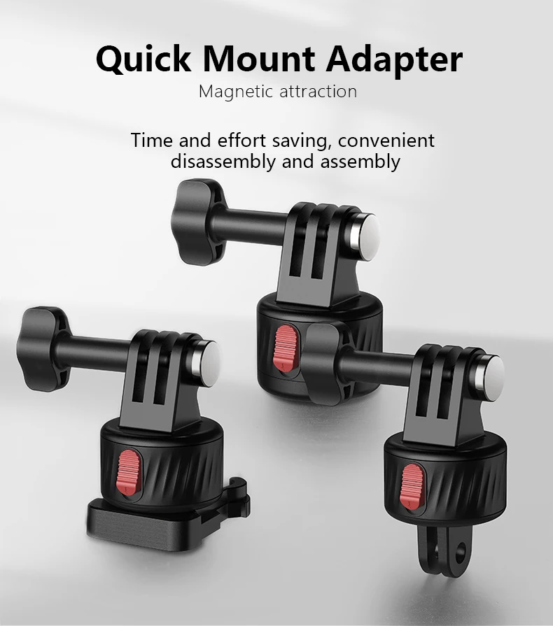 Description Picture 2 of itemQuick Release Magnetic Mount Base GoPro & 1/4'' Tripod Mount Base Adapter for GoPro 11 10 9 Insta360 Action Camera Accessories