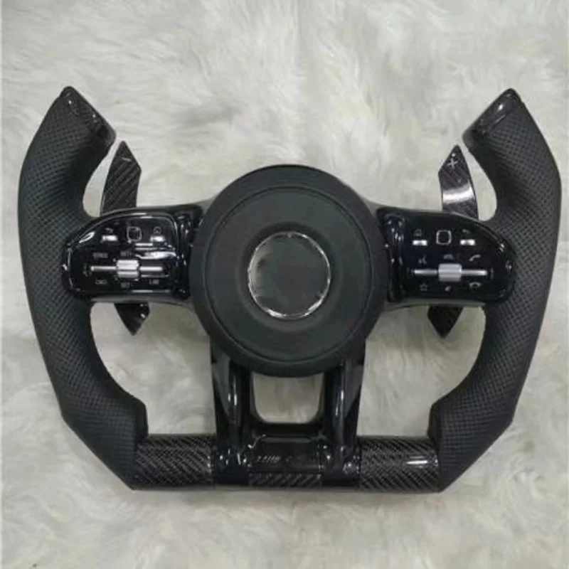 메르세데스 AMGA B-클래스 C-클래스 E200E300 잠자리 스티어링 휠 개조 탄소 섬유 어셈블리