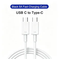 60W USB - C Super Fast Charger with Type C Cable - Only Black 1M Cable