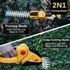 2 IN 1 Cordless Electric Hedge Trimmer 20000RPM Rechargeable Handheld Household Shrub Weeding Pruning Mower Garden Tools 5