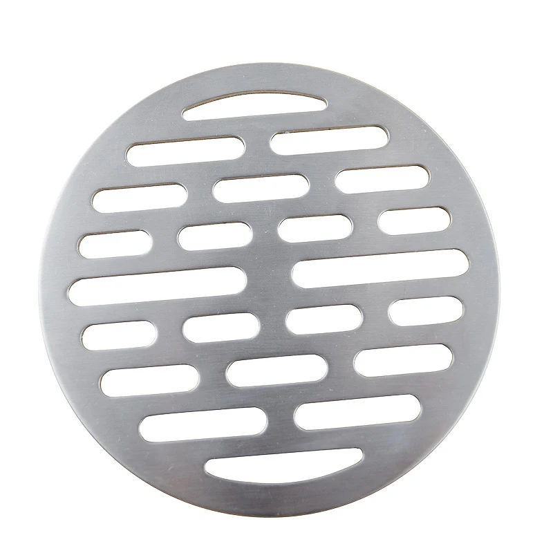 Floor Drain Covers Anti-clogging Bathroom Stainless Steel Round Floor Drain Cover Plate 10/11.2/11.7/12CM 1Pcs floor drain filter shower drain cover floor drain