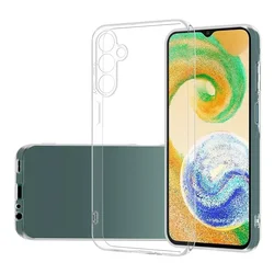 Premium Magnetic Suede Leather Shockproof Matte Silicone Case Cover for Galaxy M35 5G (Clear Case)