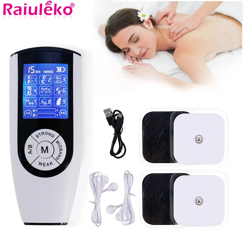 

Tens Therapy Massager EMS Muscle Stimulator Electric Pulse Acupuncture Digital Massage Machine Electrostimulator Slimming Relax