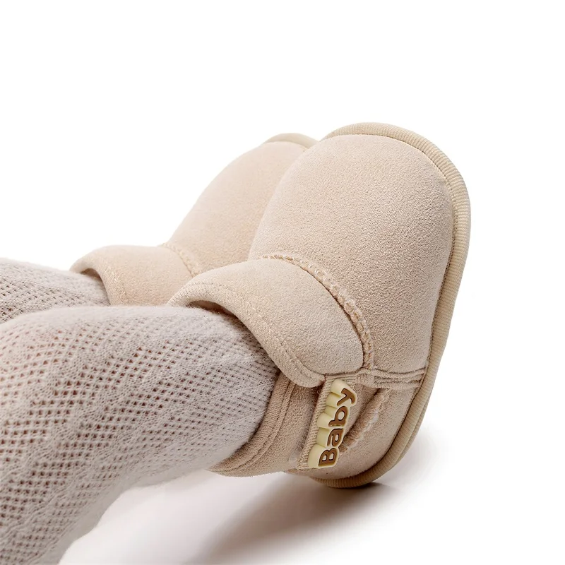 Blotona Baby Girls Boys Ankle Boots Non-slip Newborn Winter Snow Shoes Warm Flats Casual Walking Shoes for Toddler Infant