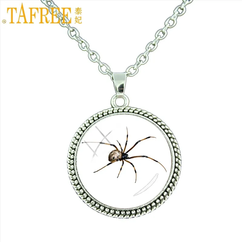 NEW vintage design insect spider pendant chain necklace redback spider black widow women men necklace jewelry