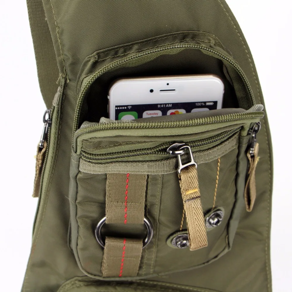 Nylon Men Cross Body Messenger Shoulder Bag Assault Male Sling Knapsack Chest Bags mini Day Back Pack mens messenger bag