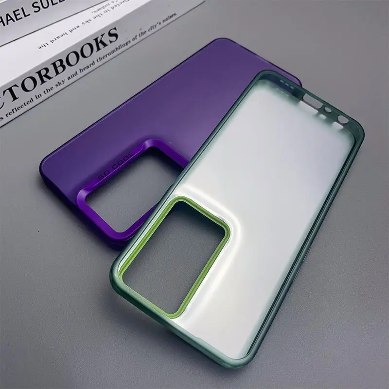 Luxury Metallic Aurora Skin Matte Phone Cover