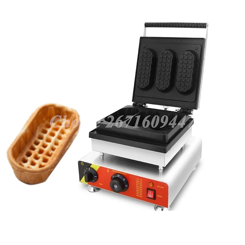 Commercial Electric Stainless Steel waffle machine snack waffle maker 3 Pcs Waffle Bowl Maker stadium tumbler snack bowl 2 in 1 travel snack