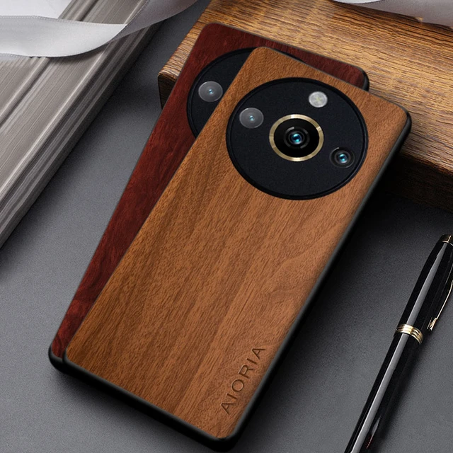 Case for Realme 11 Pro Plus funda wooden bamboo pattern PU leather cover  for realme 11 pro case coque - AliExpress