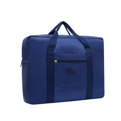 Portable & Collapsible Travel Duffel Bag: Lightweight, Unisex Tote for Effortless Carry-On Luggage, Ideal for Weekend Getaways (DEEP BLUE)