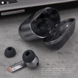 Premium Silicone Ear Tips for True Wireless Earbuds - 6 Pack (Gray)