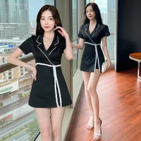 Vêtements de travail pour femmes, chemise, jupe courte imbibée, hôtel, salon de beauté, spa, massage, ongles, bain de pieds, technicien, salopette, uniforme 2