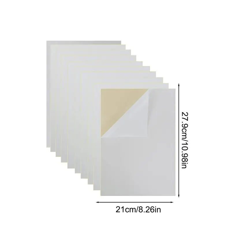 Self Adhesive Felt Sheets 10pcs Solid Color Sticky Felt in A4 Size Peel and Stick Sheets Soft Fabric Stick felt fabric sheet
