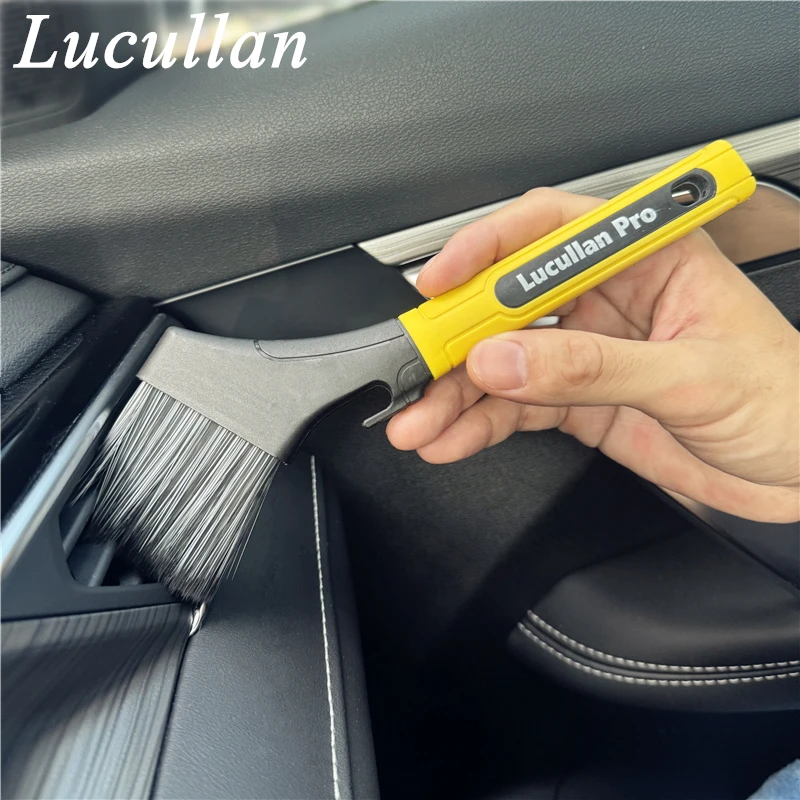Фото Ультрамягкая многофункциональная щетка для мытья автомобиля Lucullan Pro, большая щетина, эргономичные аксессуары для очистки автомобиля №4