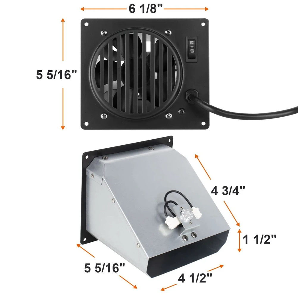 Wall Heater Fan Blower for Vent Free Wall Heaters, Vent Free Blower Fan for  30,000 BTU US Plug