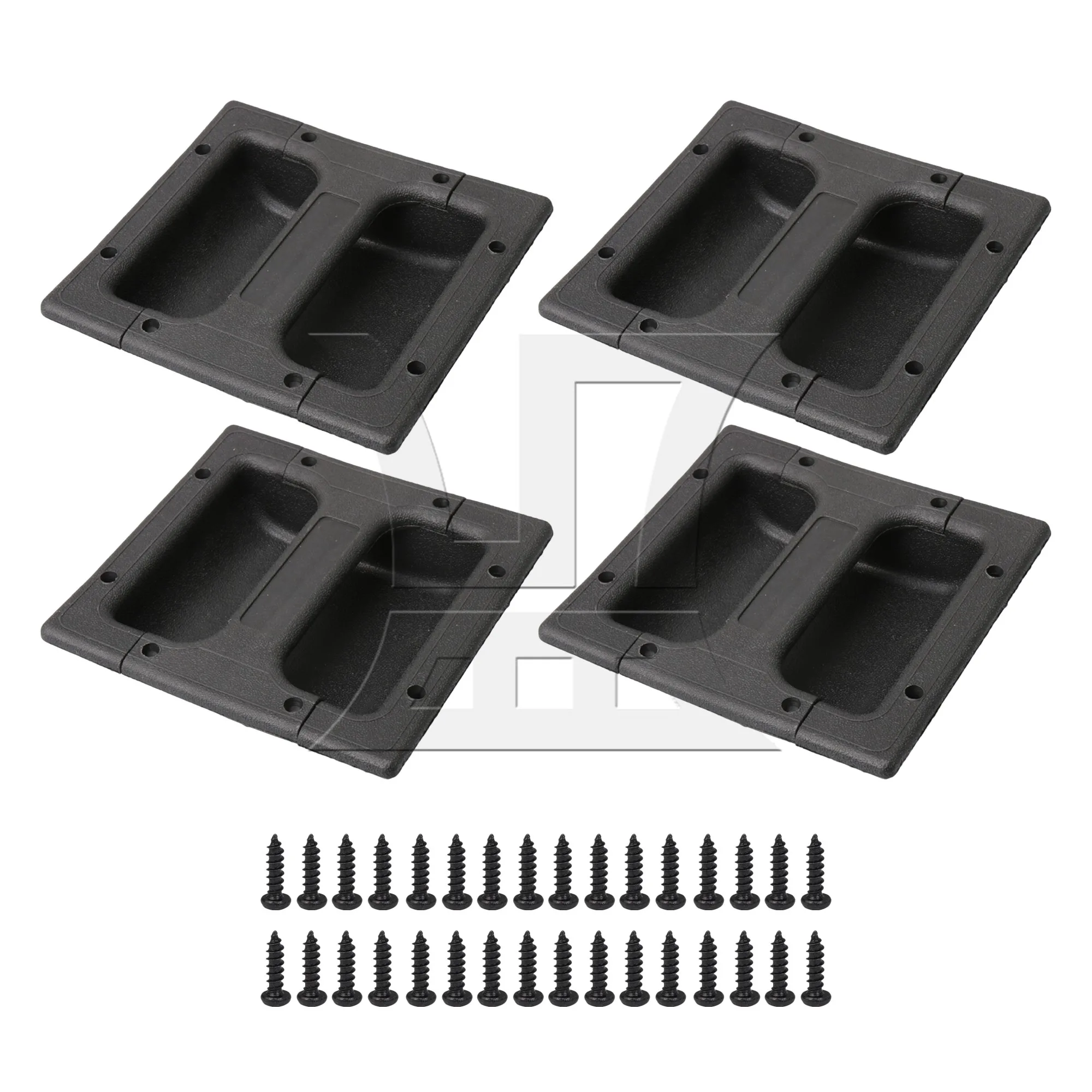 4 Pcs Recessed Speaker Amplifier Handle 5.83"x5.51"x1.57" with Screws