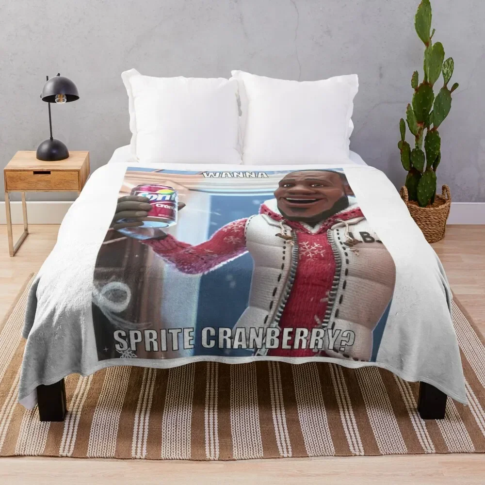 Sprite Cranberry - Wanna Sprite Cranberry Throw Coperta Fluffy Shaggy Decorativo Decorativo Coperte Per Divani
