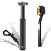 1pc Golf Club Groove Sharpener + 1pcs Golf Brush Brand new, can Cleaning and Sharpening Kit for Wedges and Irons For golfer 1