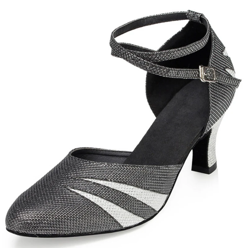 New Latin Dance Shoes Ladies Salsa Tango Ballroom Party Dancing Shoes Black Silver Gold Girls High Heels Jazz Shoes
