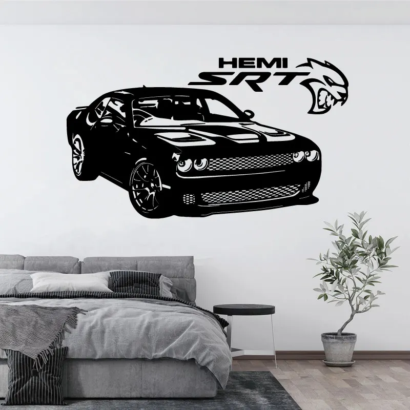 Sports car vinyl wall decals sports car racing enthusiasts car dealer