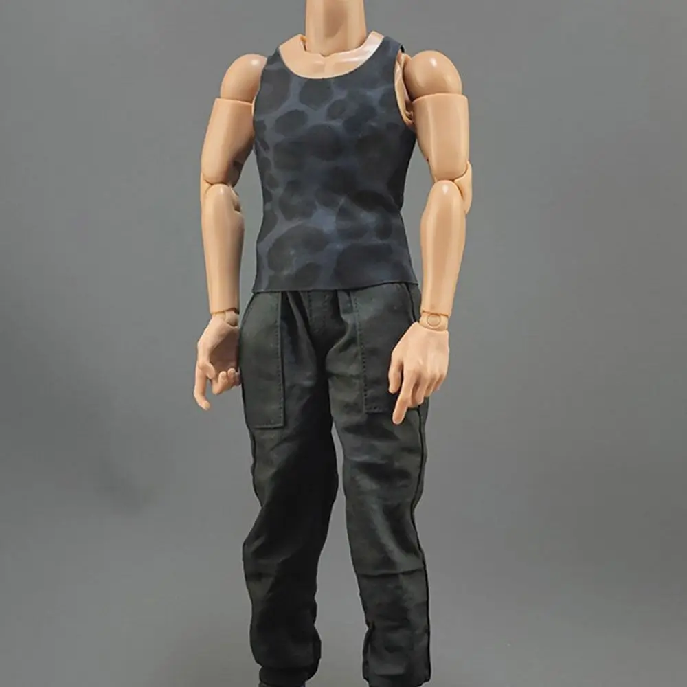 1/6 Miniatur Soldat Trendige Kleidung Rundhals T-shirt Männlich Wandern Casual Tank Bottom Weibliche Sport Tops Soldat – Detail 10